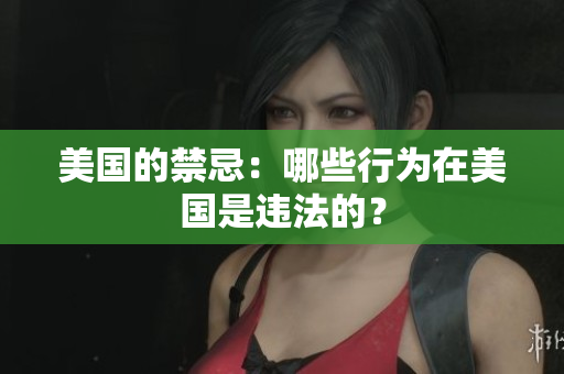 美国的禁忌：哪些行为在美国是违法的？