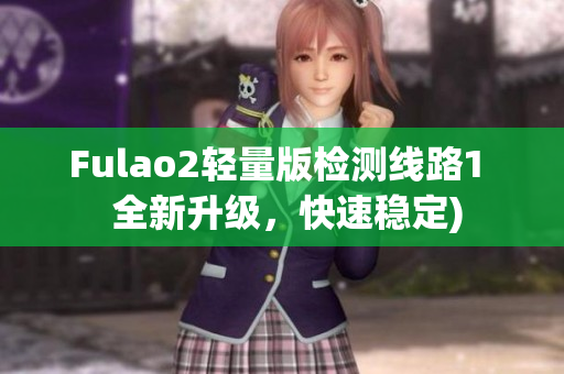 Fulao2轻量版检测线路1  全新升级，快速稳定)