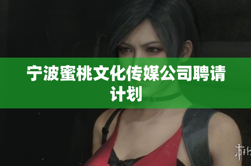 宁波蜜桃文化传媒公司聘请计划