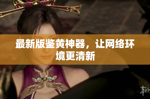 最新版鉴黄神器，让网络环境更清新